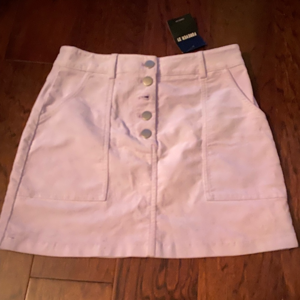 Womens purple button skirt | size Small